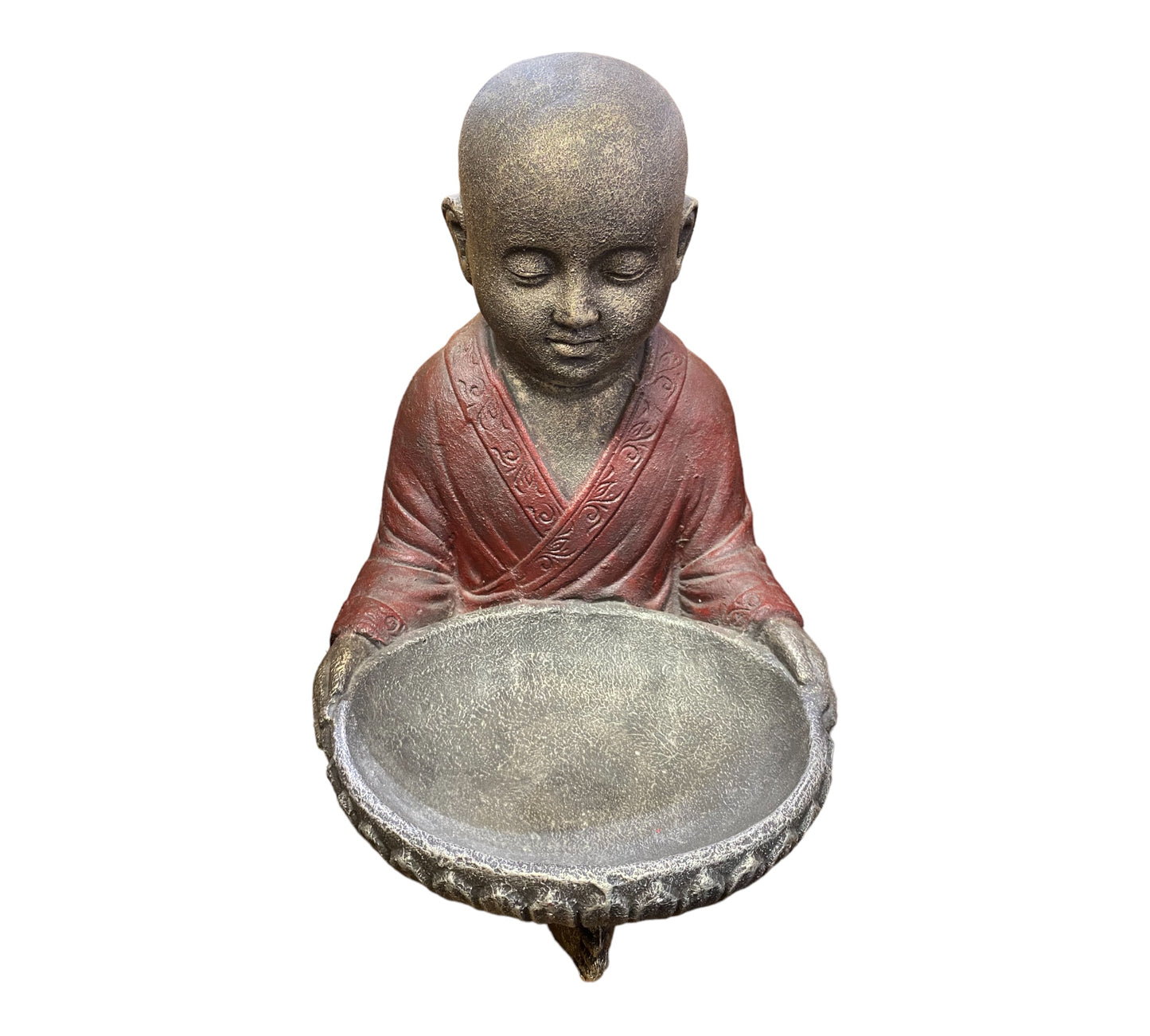 Monk with bowl statue