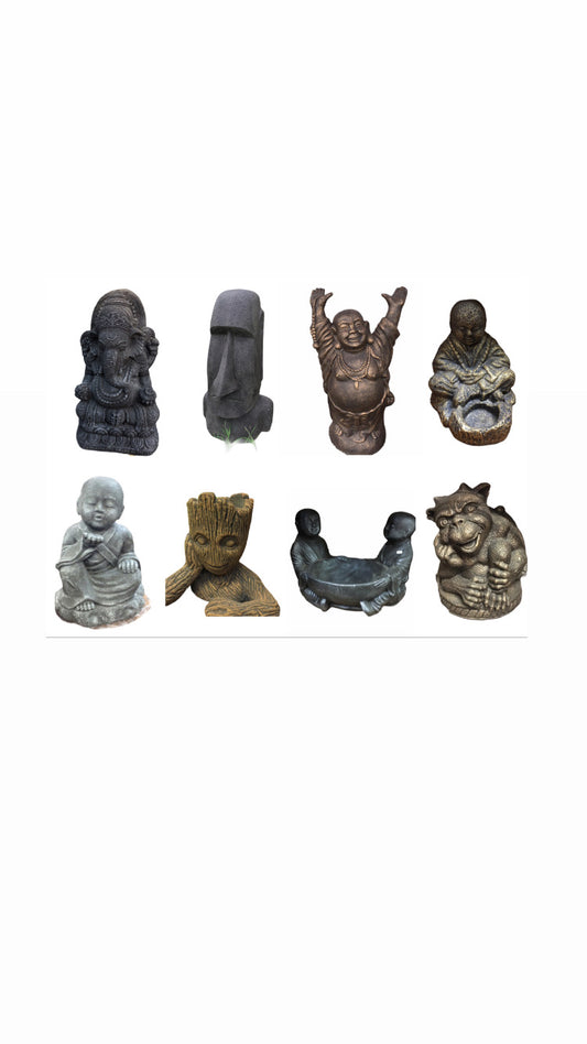 Statues, Buddha,Ganesha and more made from resin 