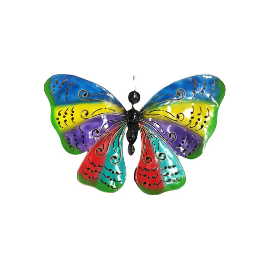 Butterfly multi colour metal art